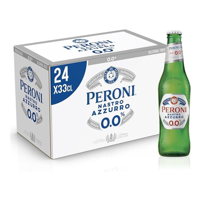 Cassa Birra Nastro Azzurro Zero 33 cl - Confezione da 24 pz Cassa Birra Nastro Azzurro Zero 33 cl - Confezione da 24 pz