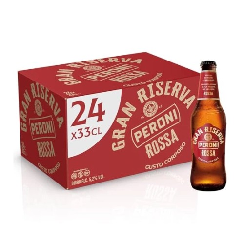 Cassa Birra Peroni Gran Riserva Rossa 33 cl - Confezione da 24 pz Cassa Birra Peroni Gran Riserva Rossa 33 cl - Confezione da 24 pz