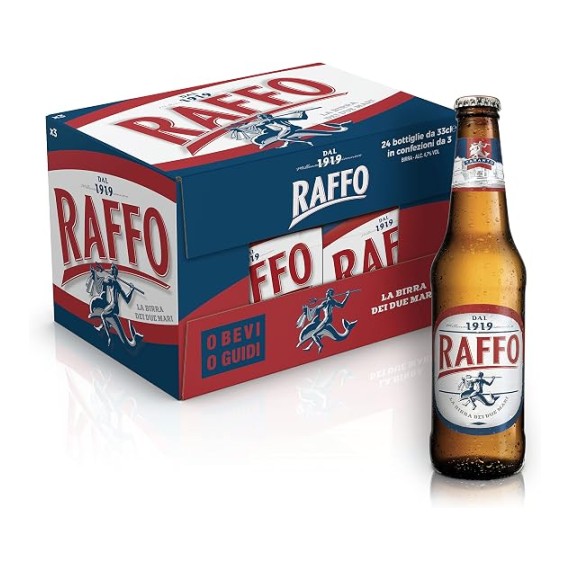 Cassa Birra Raffo Lavorata Grezza 33 cl - Confezione da 24 pz Cassa Birra Raffo Lavorata Grezza 33 cl - Confezione da 24 pz