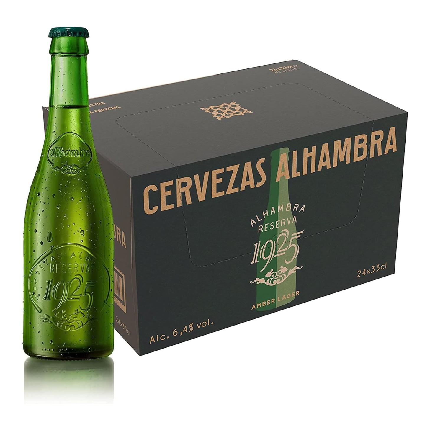 Cassa Birra San Miguel Alhambra 1925 Reserva 33 cl - Confezione da 24 pz Cassa Birra San Miguel Alhambra 1925 Reserva 33 cl - Confezione da 24 pz