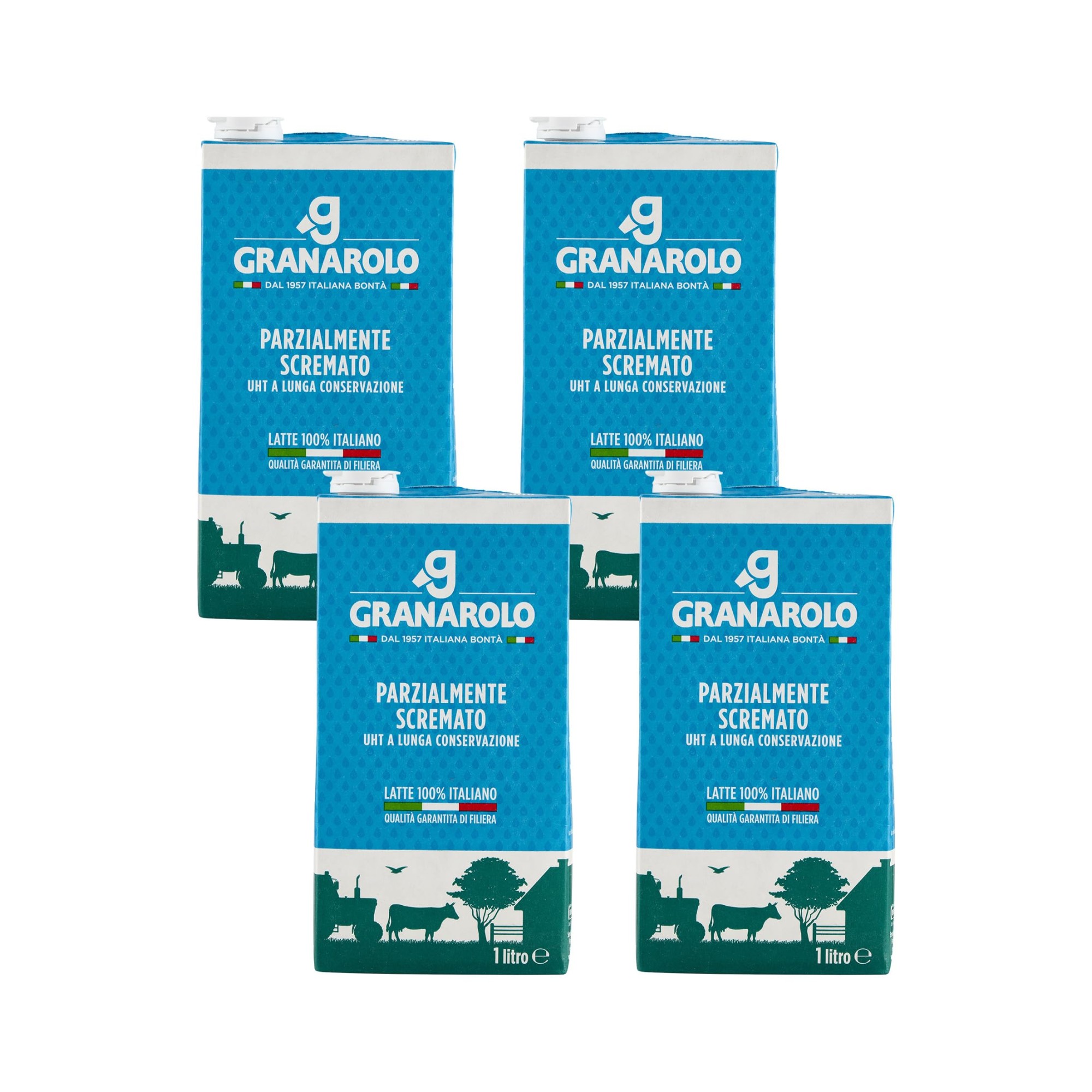 Granarolo Latte UHT Parzialmente Scremato Italia 4 x 1 L Granarolo Latte UHT Parzialmente Scremato Italia 4 x 1 L